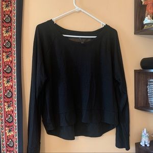 Women's Long Sleeve Cropped Sweater Top